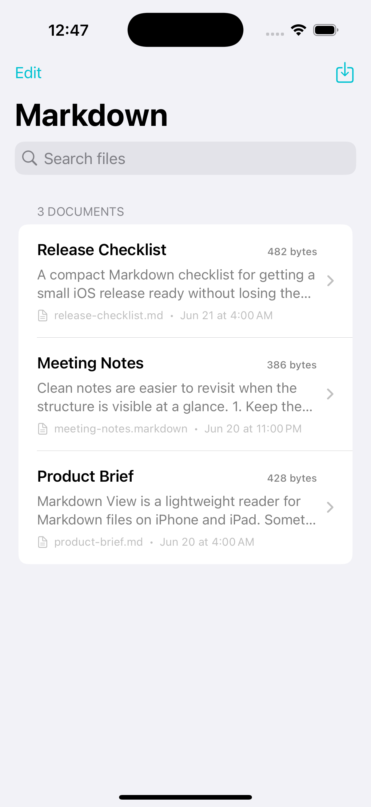 Document library